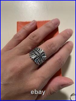 James Avery Mimosa Leaf Sterling Silver Ring Rare Retired Design