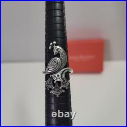 James Avery Modernist Peacock Fancy Bird VERY RARE Sterling Silver Size 7 -7.5