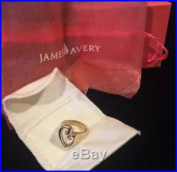 James Avery Mother's Love Heart Ring 14k Yellow Gold Sz 7 1/2