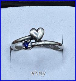 James Avery New Sterling Silver Wrapped In Love Sapphire Gemstone Band Ring James Avery New Sterling Silver Wrapped In Love Sapphire Gemstone Band Ring