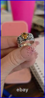 James Avery November Birthday Gift Gemstone Ring Citrine PRICE DROP Sz 6.5 Retir
