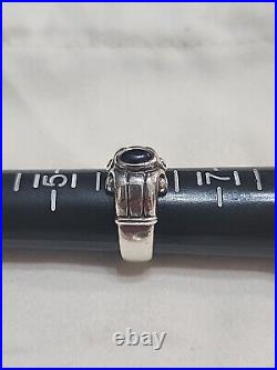 James Avery Onyx Oval Scroll Ring Size 6