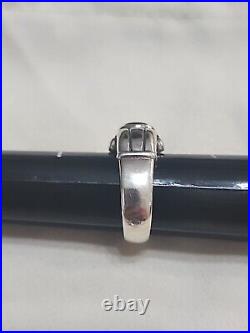 James Avery Onyx Oval Scroll Ring Size 6