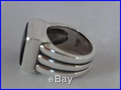 James Avery Onyx Ring Sterling Silver Size 6.5 Retired