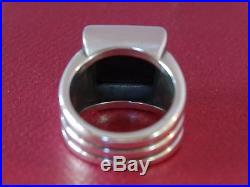 James Avery Onyx Ring Sterling Silver Size 6.5 Retired