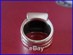 James Avery Onyx Ring Sterling Silver Size 6.5 Retired