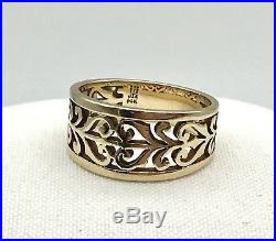 James Avery Open Adorned 14K Yellow Gold Ring Size 7.5