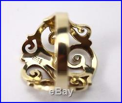 James Avery Open Sorrento Ring 14k Yellow Gold RG-538 Size 8.75