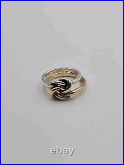 James Avery Original Lovers' Knot Ring Sterling Silver And 14K Gold Size 7 James Avery Original Lovers' Knot Ring Sterling Silver And 14K Gold Size 7