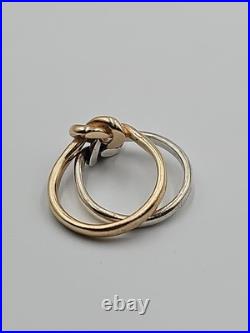 James Avery Original Lovers' Knot Ring Sterling Silver And 14K Gold Size 7 James Avery Original Lovers' Knot Ring Sterling Silver And 14K Gold Size 7