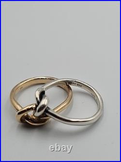 James Avery Original Lovers' Knot Ring Sterling Silver And 14K Gold Size 7 James Avery Original Lovers' Knot Ring Sterling Silver And 14K Gold Size 7
