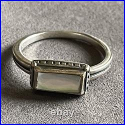 James Avery Palais Blanc Doublet Gemstone Ring Retired Size 7/7.5