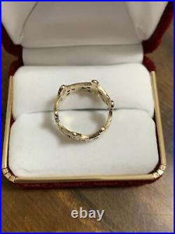 James Avery Paper Doll Ring 14k Yellow Gold Size 7.5 Very Nice & In Great Shape