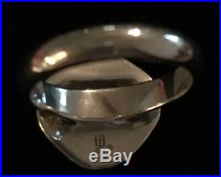 James Avery Pieces Of Eight Coin Ring Sterling Silver Size 8 Rare Retired