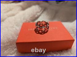 James Avery Quatrefoil Blossom Flower Ring Sterling Silver Size 8.5 Retired