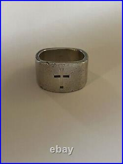 James Avery RARE Retired Sterling Silver Heavy Large Men's Cross Ring Size 12