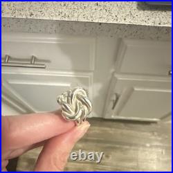 James Avery RARE Sterling Silver Large & Heavy Love Knot Ring Size 6