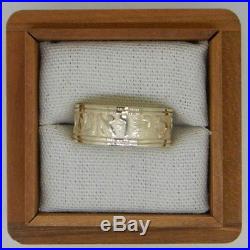 James Avery RETIRED 14K Gold Mens Song of Solomon Ring Size 12 HEAVY