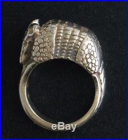James Avery RETIRED 14K Yellow Gold Armadillo Ring, Size 4 No Reserve