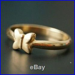 James Avery RETIRED Butterfly Ring 14k Yellow Gold Size 9