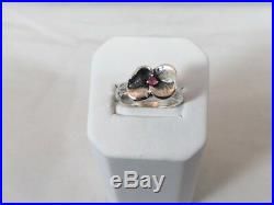 James Avery RETIRED/RARE Flower Pansy Blossom Ring Size 5.75