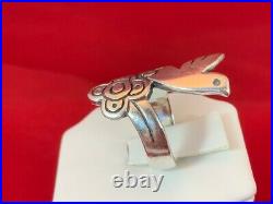 James Avery RETIRED RARE Sterling Silver Dove Bypass Ring Size 6.75 7