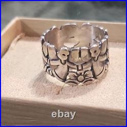 James Avery RETIRED Scalloped Band Ring Size 7.5