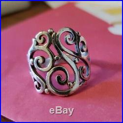 James Avery RETIRED Sorento Scroll Sterling Silver Ring Size 10