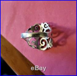 James Avery RETIRED Sorento Scroll Sterling Silver Ring Size 10