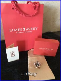 James Avery RETIRED Sterling Silver Flower Ring with Copper Petals Size 8