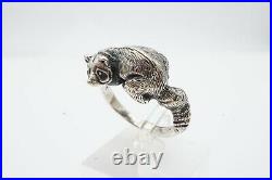 James Avery Racoon Ring Size 8 Sterling Silver 925 Retired Animal Rare