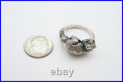 James Avery Racoon Ring Size 8 Sterling Silver 925 Retired Animal Rare