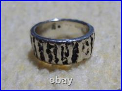 James Avery Rare 925 Sterling Silver Textured Band Ring Size 8.5
