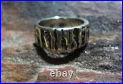 James Avery Rare 925 Sterling Silver Textured Band Ring Size 8.5