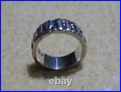 James Avery Rare 925 Sterling Silver Textured Band Ring Size 8.5