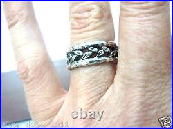 James Avery Rare Eternity Leaves Band Ring in JA Box/Pouch. 925 Retired