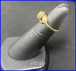 James Avery Rare Retired Rose 14kt gold ring size 5
