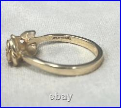 James Avery Rare Retired Rose 14kt gold ring size 5