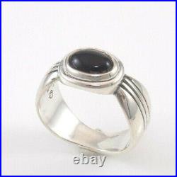 James Avery Rare Retired Sterling Silver Black Onyx Ring Size 5.5