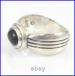 James Avery Rare Retired Sterling Silver Black Onyx Ring Size 5.5