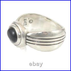 James Avery Rare Retired Sterling Silver Black Onyx Ring Size 5.5