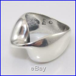 James Avery Rare Retired Sterling Silver Mobius Twist Ring Size 7