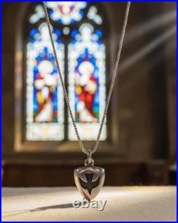 James Avery Rare Sterling Silver Holy Spirit Dove Charm Pendant + 18 SS Chain
