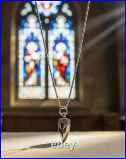James Avery Rare Sterling Silver Holy Spirit Dove Charm Pendant + 18 SS Chain