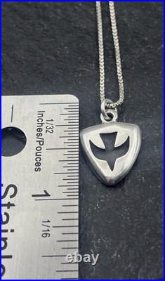James Avery Rare Sterling Silver Holy Spirit Dove Charm Pendant + 18 SS Chain