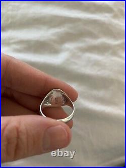 James Avery Rare Vintage Unicorn Signet Ring Size 6.5 EUC