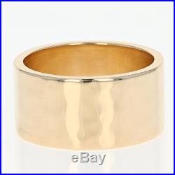 James Avery Reflection Band 14k Yellow Gold Women's Statement Ring Size 6