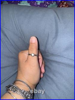 James Avery Remembrance Birthstone Ring lab Created Sapphire in Sterling Silver