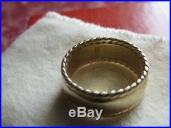 James Avery Retired 14K Gold Band Ring Size 9