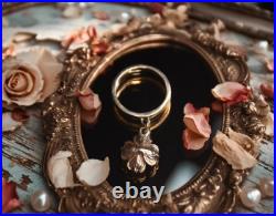James Avery Retired 14K Yellow Gold Dogwood Dangle Ring Size 3 James Avery Retired 14K Yellow Gold Dogwood Dangle Ring Size 3